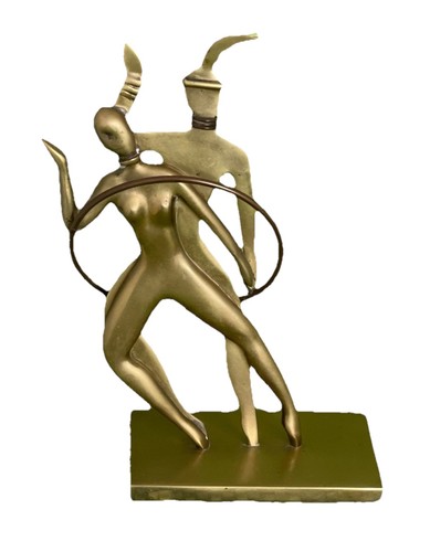 Statua dolbi cassiere ottone - dolbi,