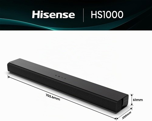 Soundbar hisense hs1000 120 - hisense,